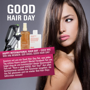 Gewinnspiel: Am 30. Mai ist der Tag des Haares – der HAGEL GOOD HAIR DAY!