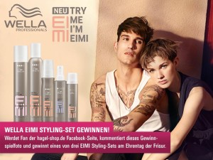Facebook-Gewinnspiel zum Tag der Frisur: 3 X Wella Eimi Set noch vor Launch gewinnen!