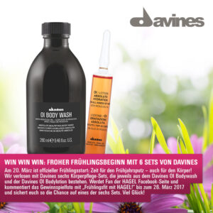 Facebook-Gewinnspiel: Frühlingsfit mit Davines!