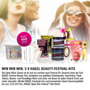 Facebook Gewinnspiel: 5 X HAGEL Beauty-Festival-Kits