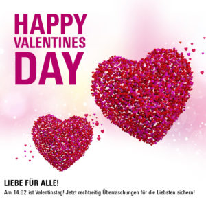 Be(auty) my Valentine: 13% Valentinstags-Rabatt auf unser gesamtes Sortiment!