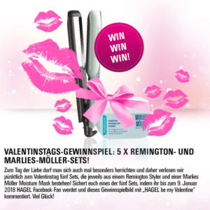 Valentinstags-Gewinnspiel: 5 X Remington- und Marlies-Möller-Sets!