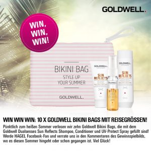 Facebook- und Instagram-Gewinnspiel: Goldwell Bikini Bags mit Reisegrößen!